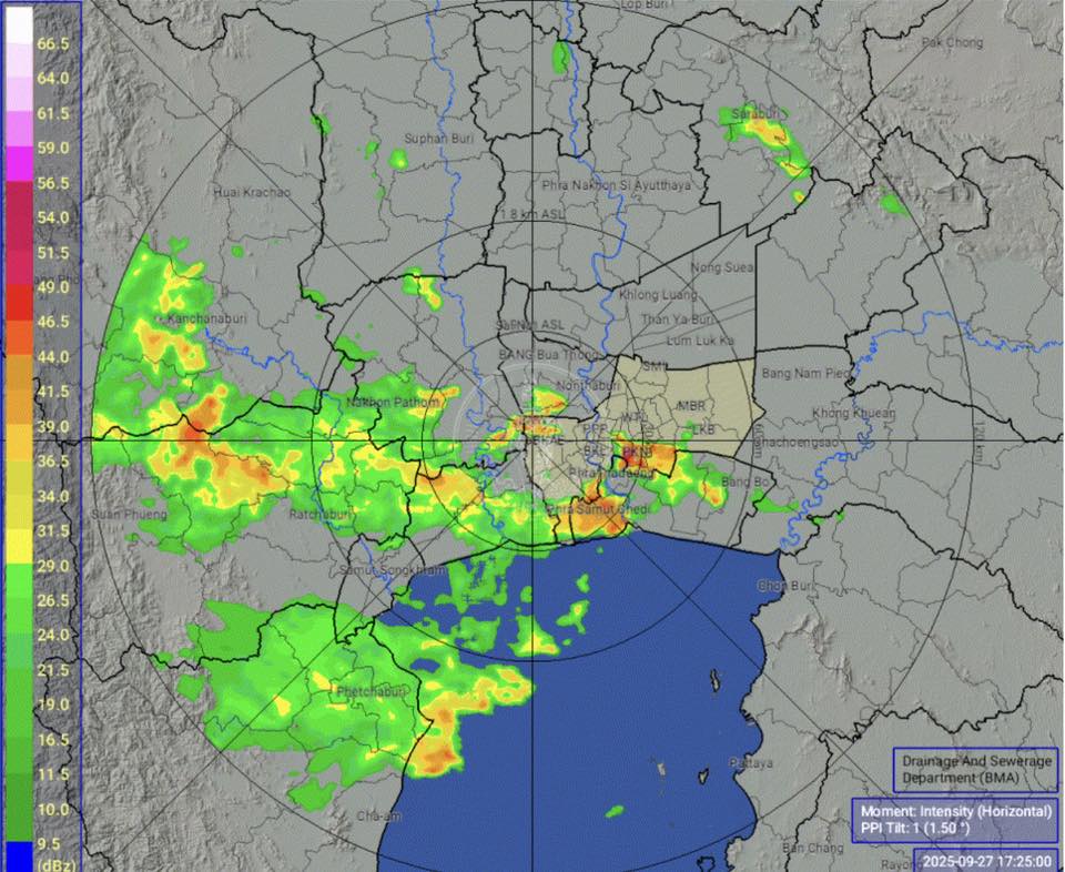 ฝนตกหนัก กรุงเทพ หลายแห่ง ส่วน นนทบุรี มี ฝนตก บางแห่งที่ไหนยังไงจ้า