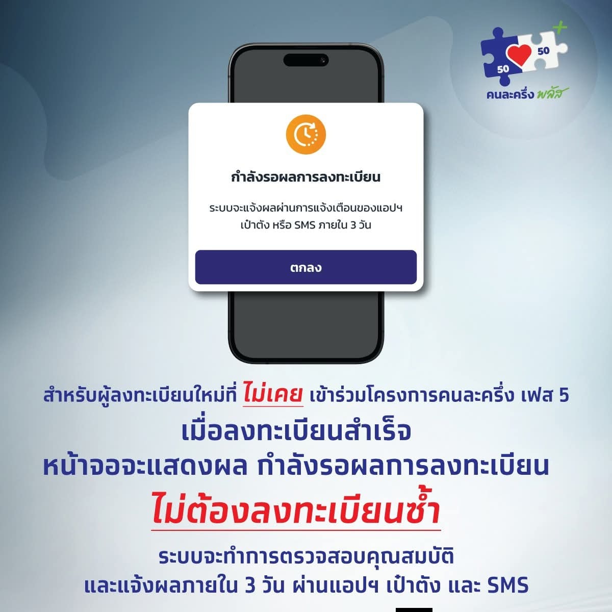 ลงทะเบียน คนละครึ่ง พลัส ใครลงได้แล้วบ้าง ? แฟนเพจข่าวคนนนท์ 