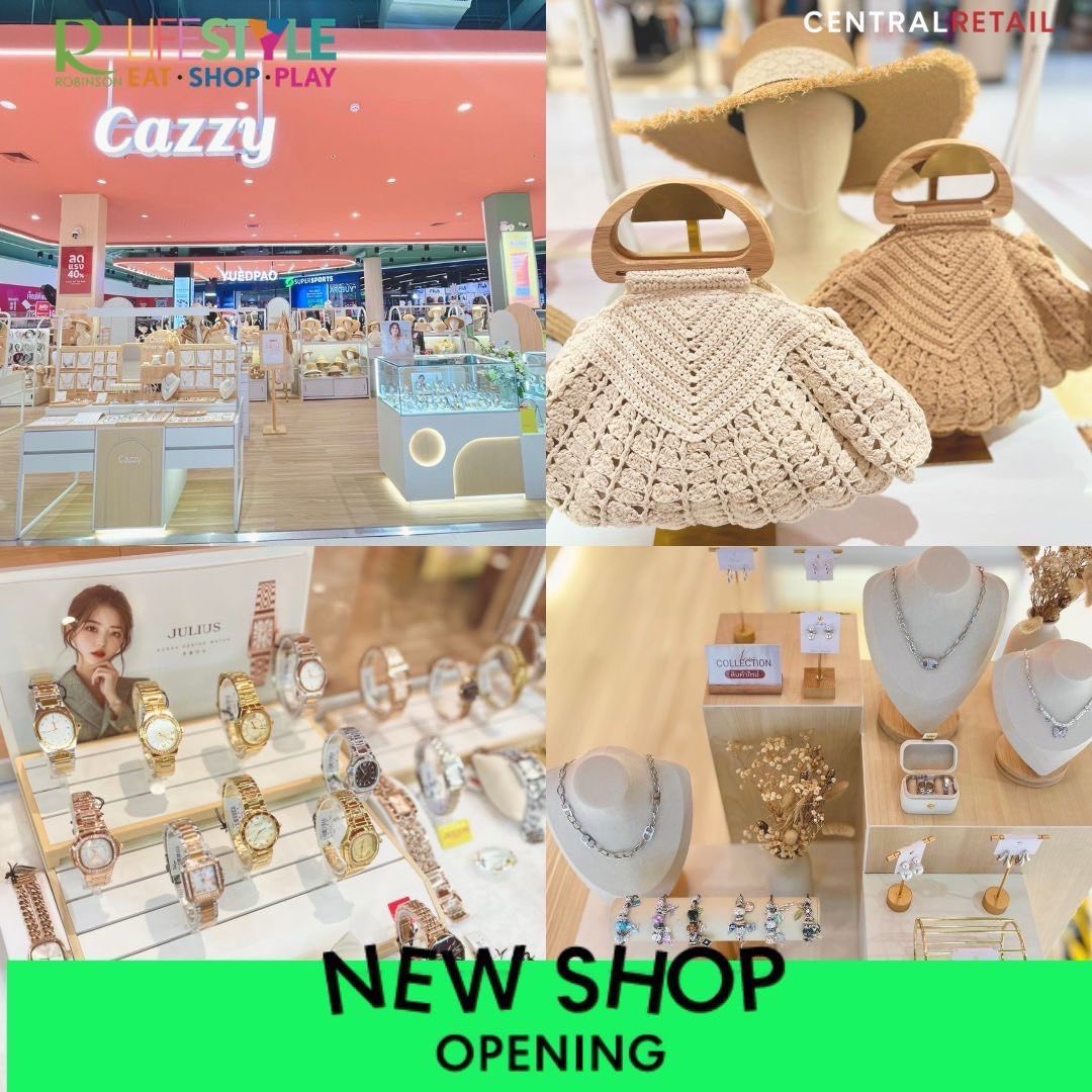 เปิดตัวแล้ววว! 𝐂𝐚𝐳𝐳𝐲 สาขาใหม่ Robinson Lifestyle Srisamarn