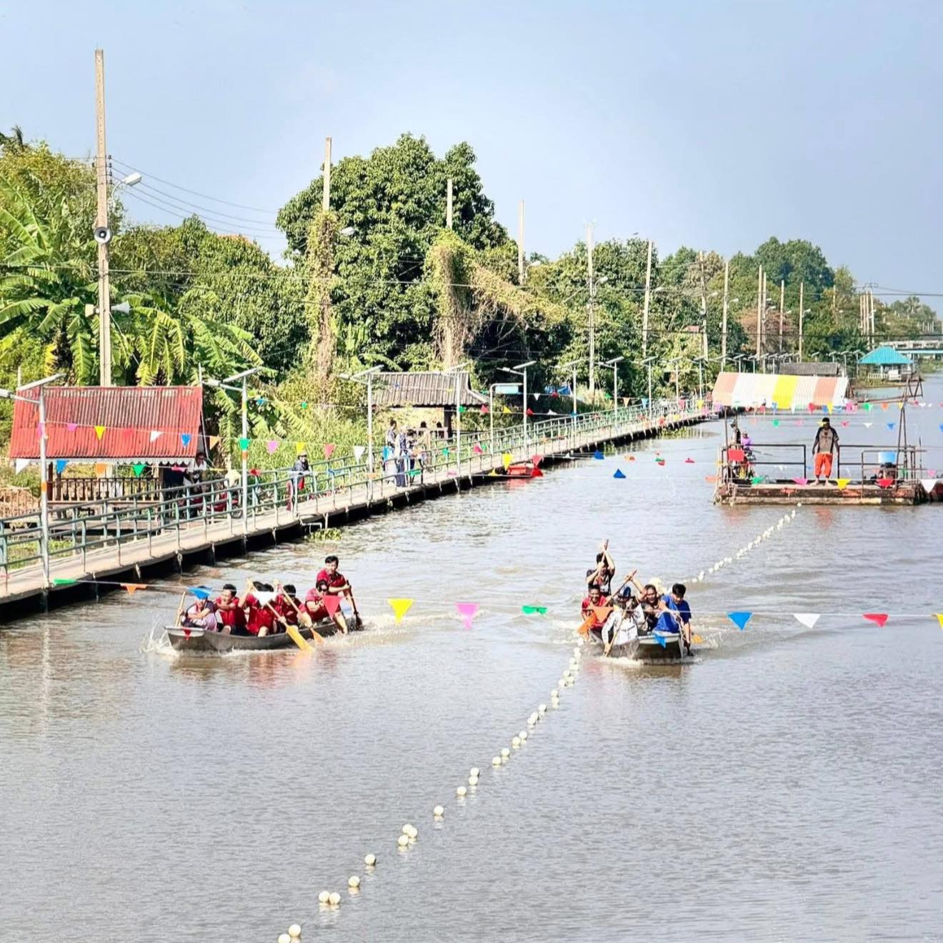 บึ๊ดจั้มบึ๊ด .. มาเที่ยวมาชม ประเพณีแข่งเรือพาย 7 ฝีพายสายน้ำ