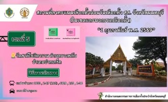สถานที่ เลือกตั้งล่วงหน้า 2569 จังหวัดนนทบุรี