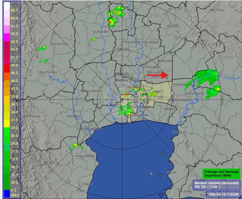 ฝนตกหนักมาก ฝนฟ้าคะนอง เมืองนนท์ & เมืองกรุง