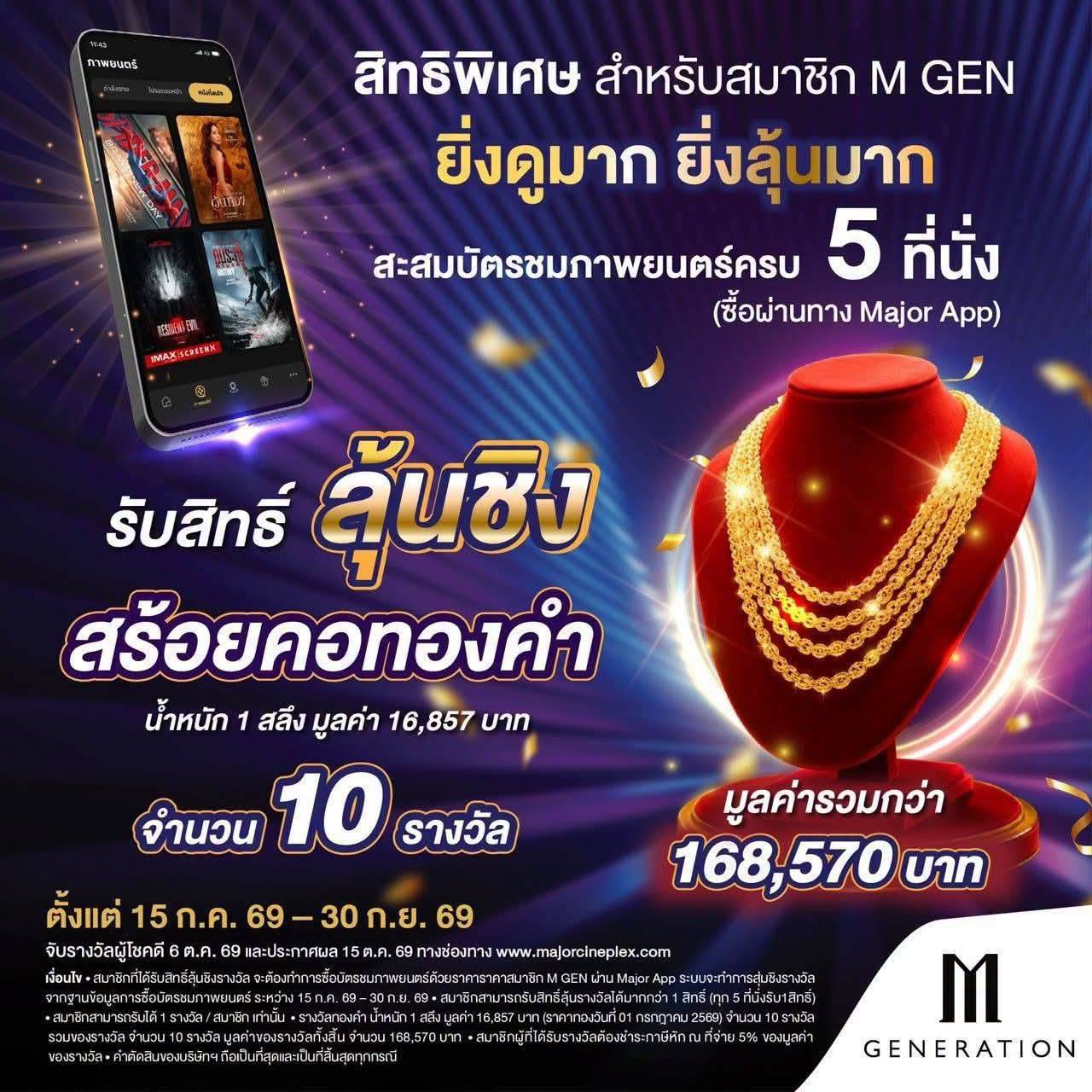ดูหนัง มีสิทธิ์ลุ้นทอง M gen จัดหนัก