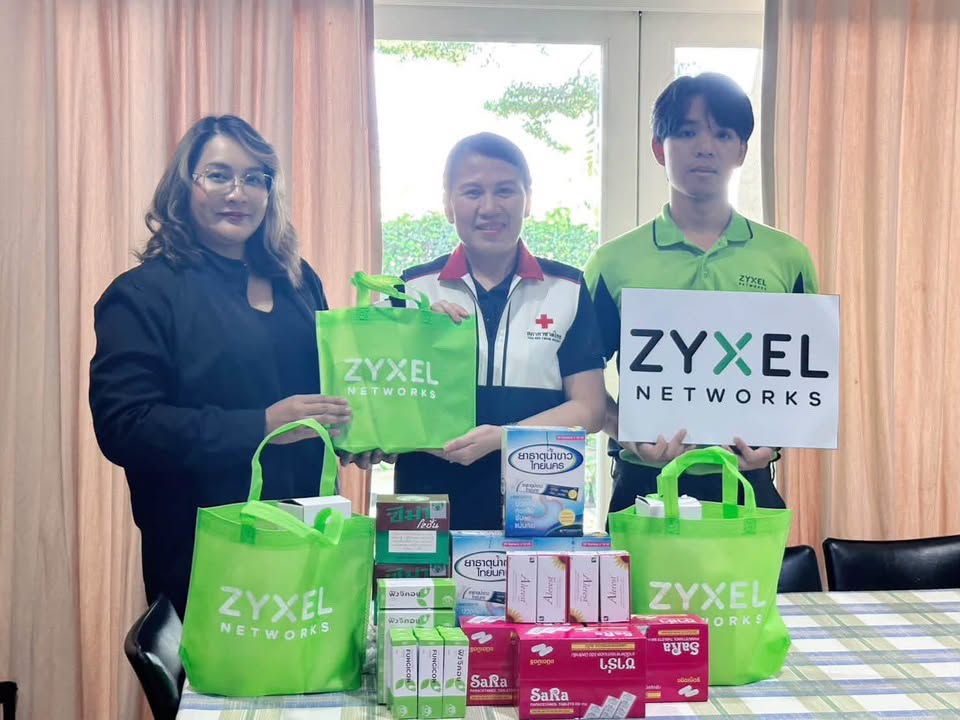 ข่าวคนนนท์ ขอบคุณบริษัท Zyxel (Thailand) นำ ยาสามัญ ช่วยเหลือผู้ประสบภัย น้ำท่วม